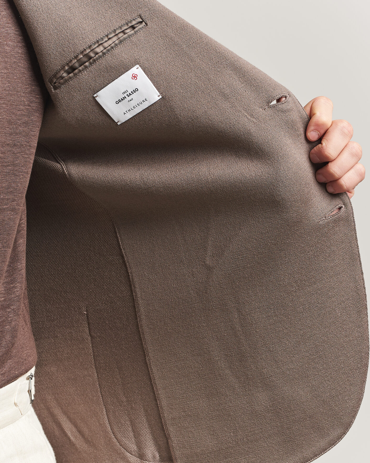 Herre | Blazere & jakker | Gran Sasso | Wool Knitted Blazer Brown