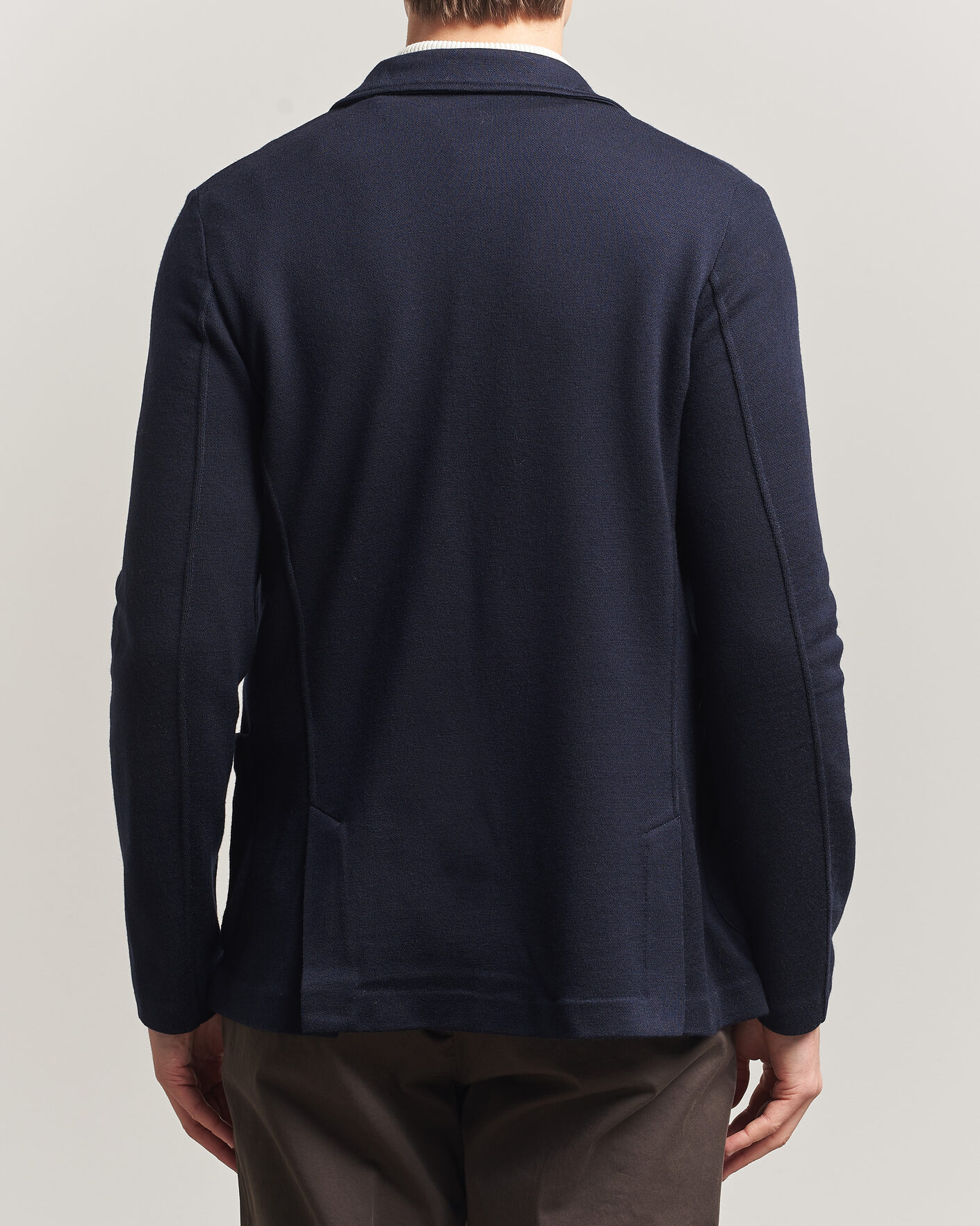 Herre | Blazere & jakker | Gran Sasso | Wool Knitted Blazer Navy