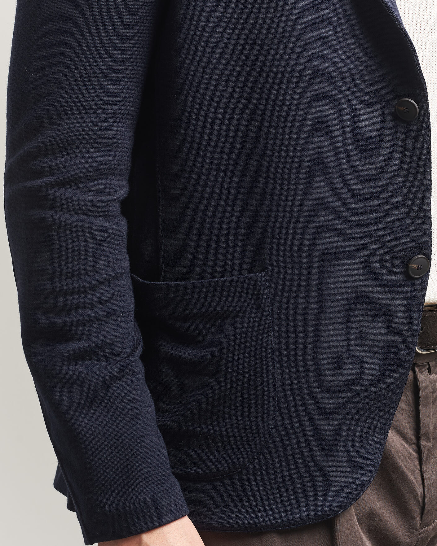 Herre | Blazere & jakker | Gran Sasso | Wool Knitted Blazer Navy