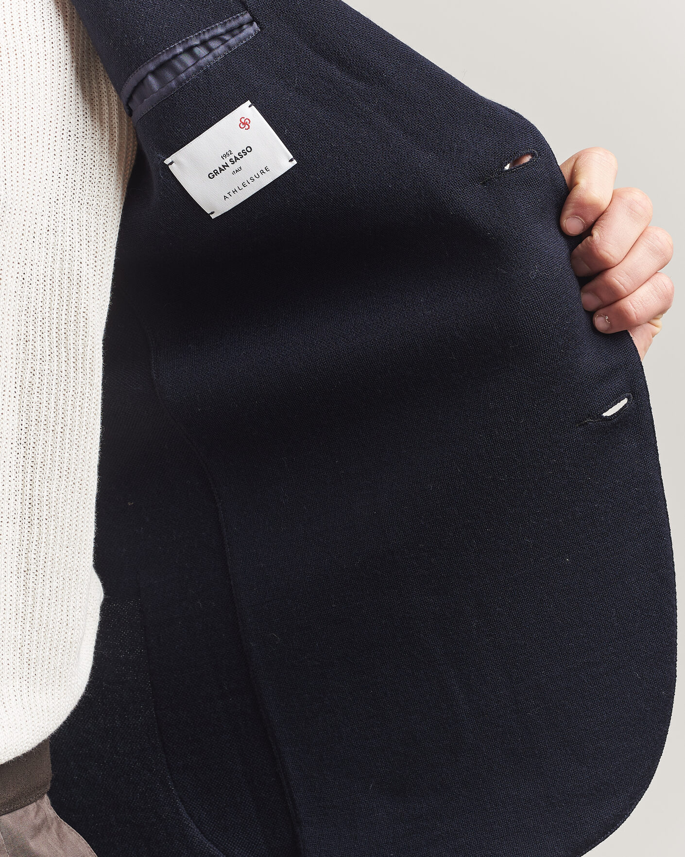 Herre | Blazere & jakker | Gran Sasso | Wool Knitted Blazer Navy