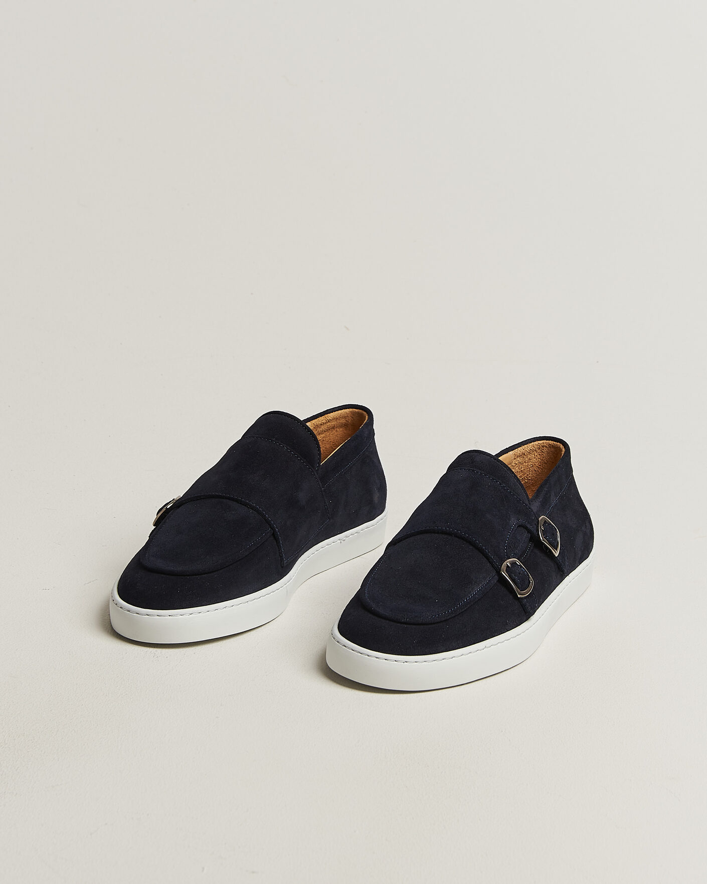Herre | Loafers | Fliteless | Suede Monk Strap Sneaker Loafer Navy
