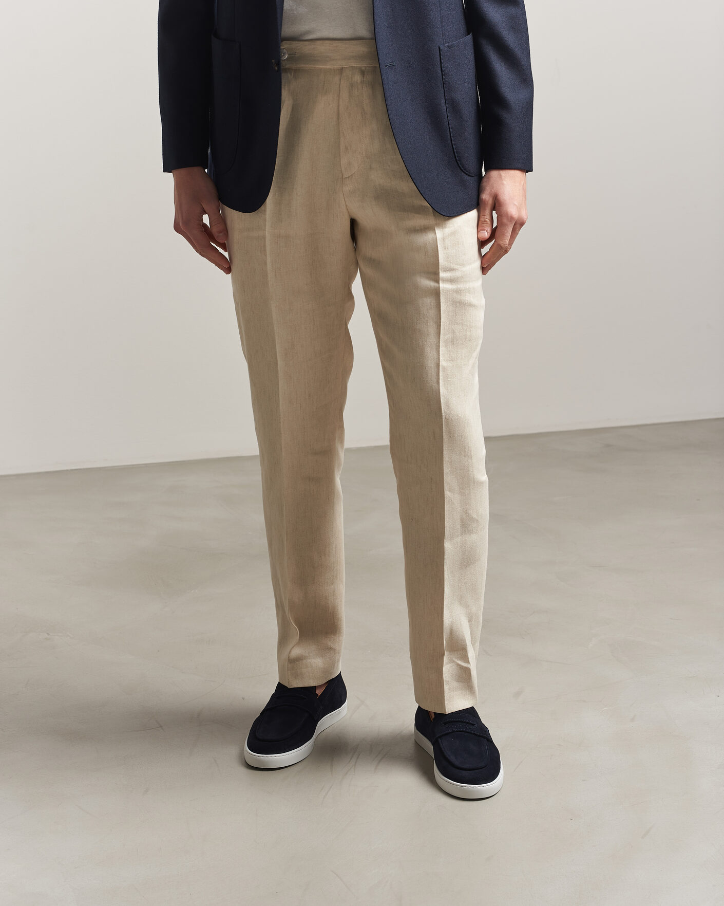 Herre | Loafers | Fliteless | Suede Penny Sneaker Navy