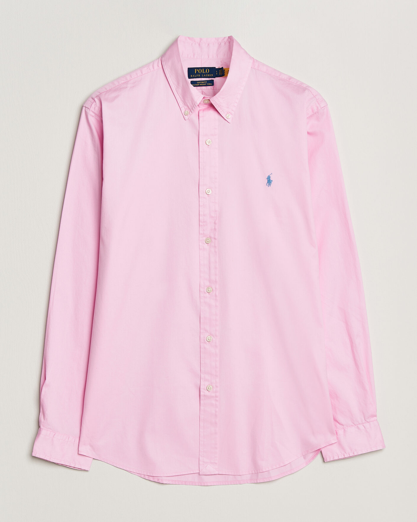 Herre | Skjorter | Polo Ralph Lauren | Custom Fit Garment Twill Shirt Carmel Pink