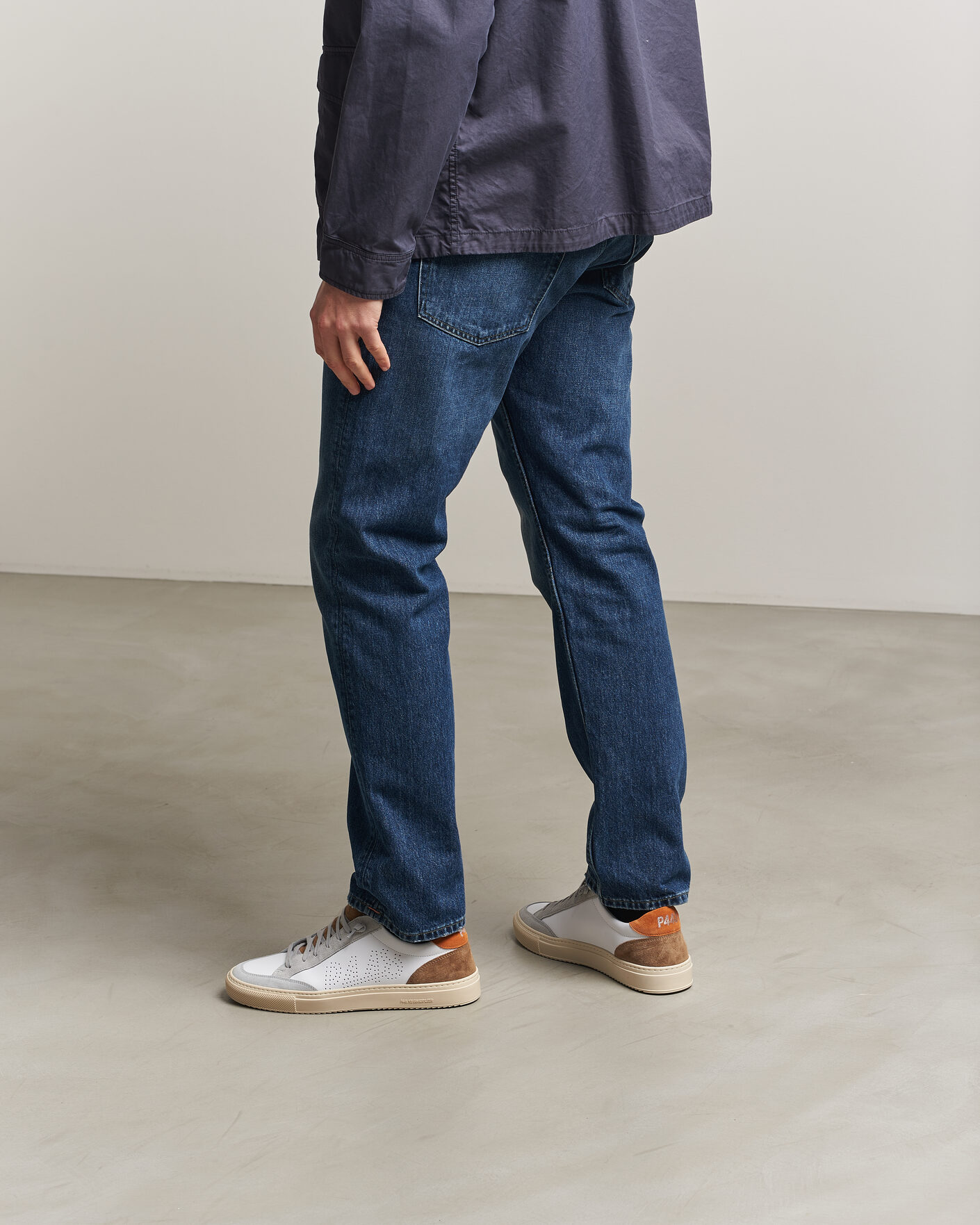 Herre | Sneakers | P448 | Soho Leather/Suede Sneaker White/Grey