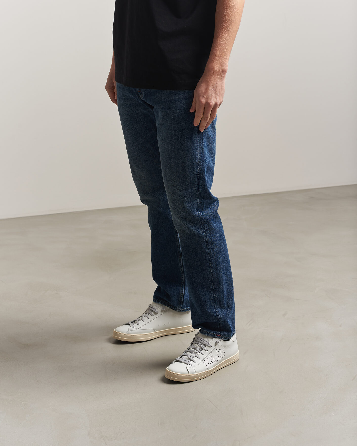 Herre | Sneakers | P448 | John Leather Sneaker White