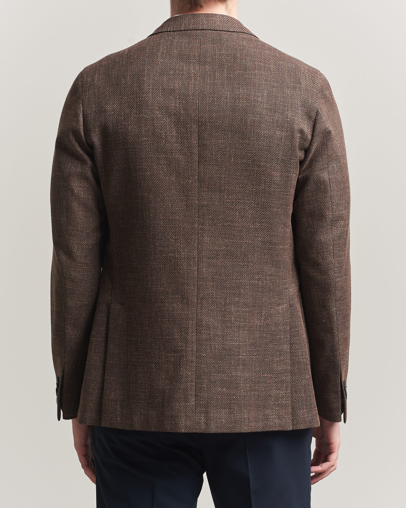 Herre | Blazere & jakker | Incotex | Structured Cotton Blazer Dark Brown