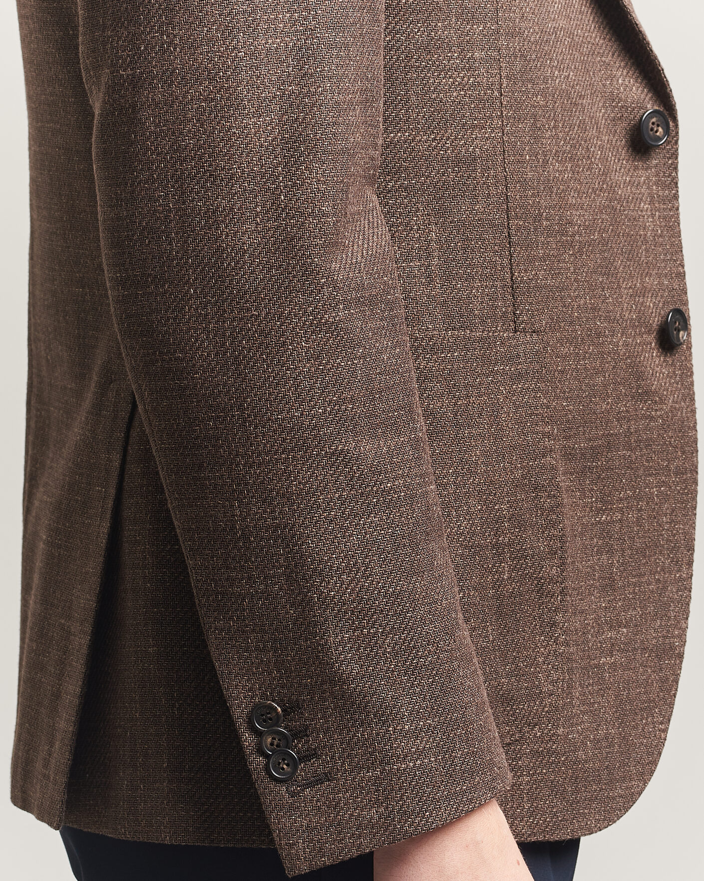 Herre | Blazere & jakker | Incotex | Structured Cotton Blazer Dark Brown