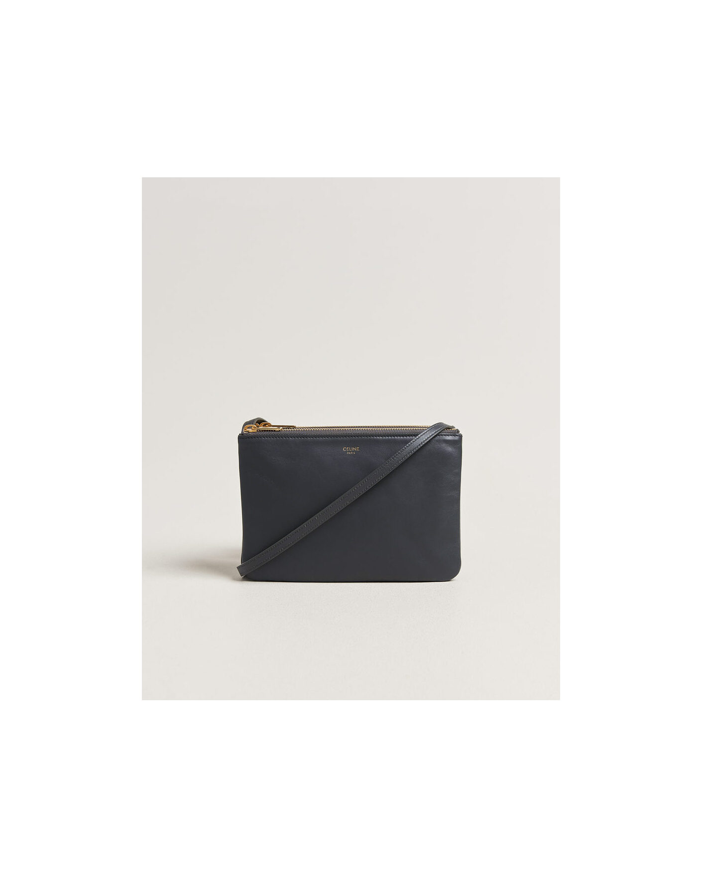 Herre | Pre-Owned & Vintage Bags | Celine Pre-Owned | Trio Bag Small Leather Grey