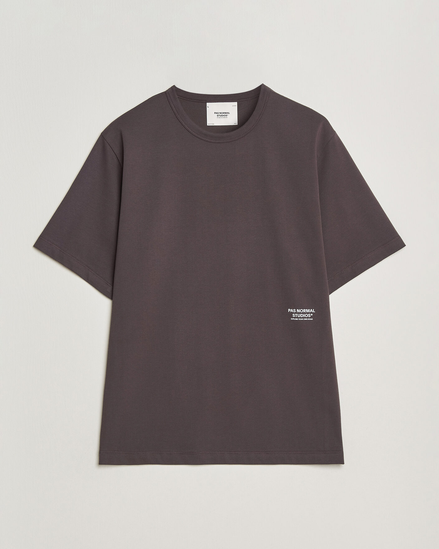 Herre | T-Shirts | Pas Normal Studios | Off Race Cotton Tech T-Shirt Dark Purple