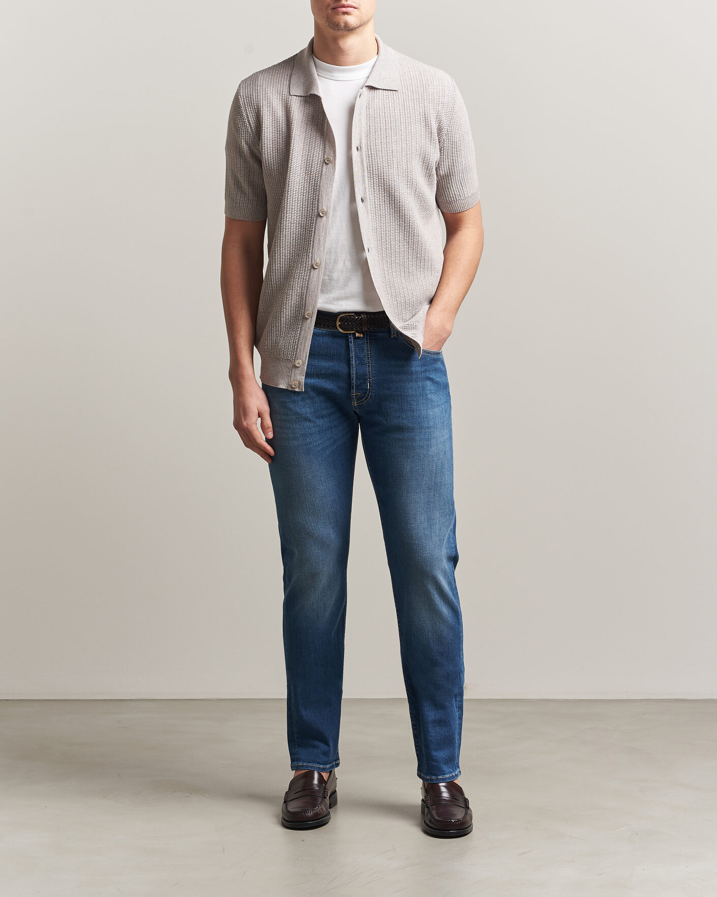 Herre | Bukser | Jacob Cohën | Bard Slim Fit Super Stretch Jeans Light Vintage