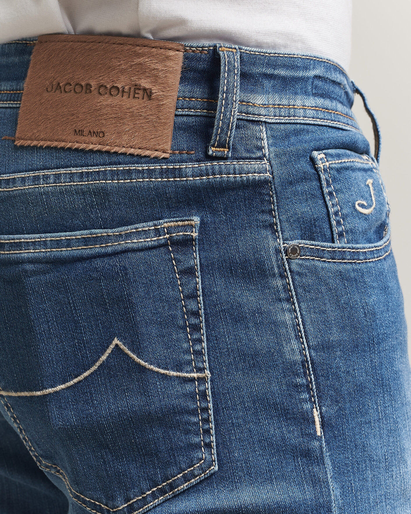 Herre | Jeans | Jacob Cohën | Bard Slim Fit Super Stretch Jeans Light Vintage
