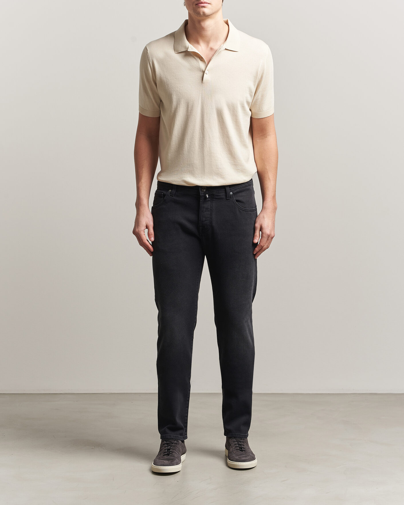Herre | Bukser | Jacob Cohën | Nick Slim Fit Power Stretch Jeans Medium Black Wash