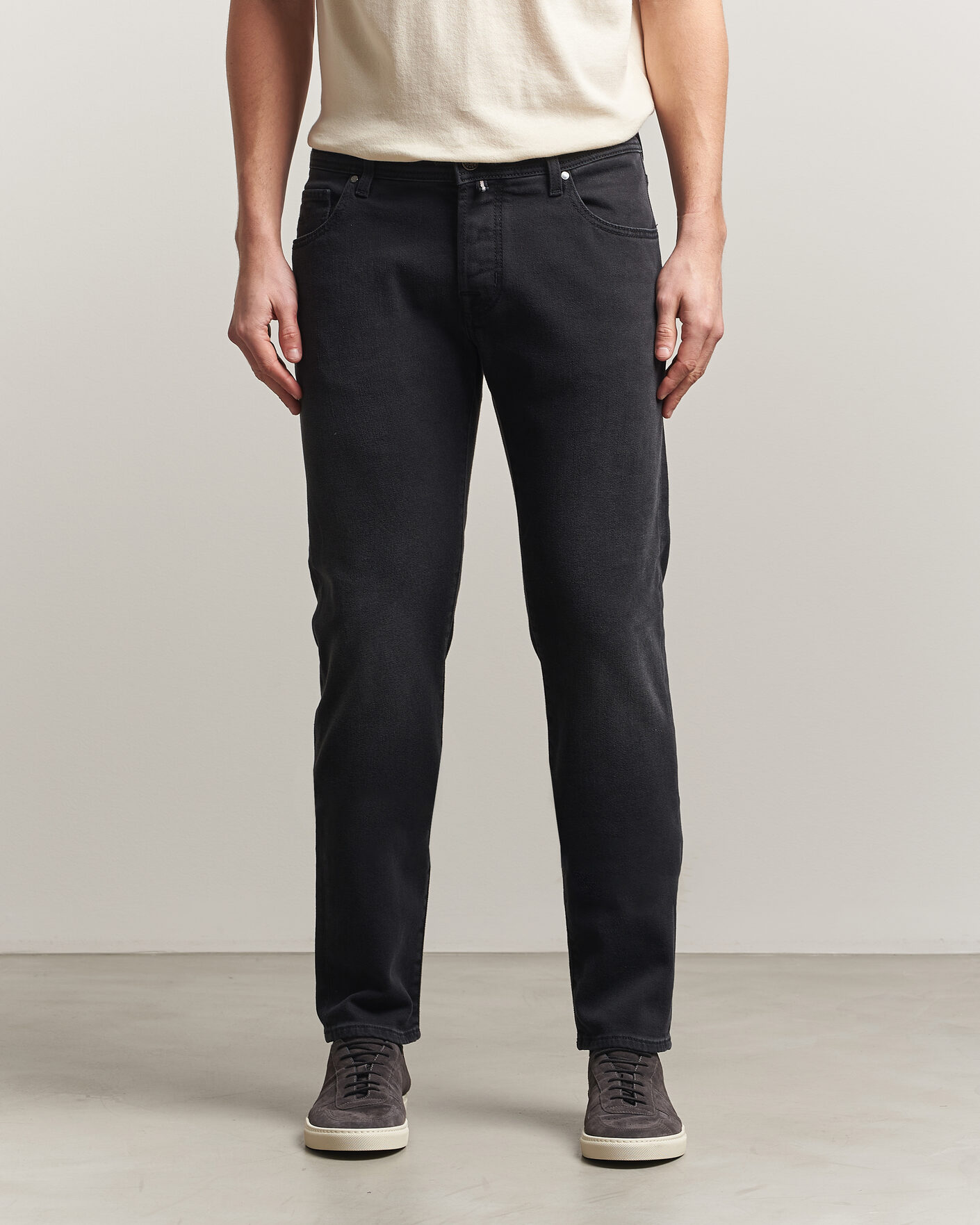 Herre | Bukser | Jacob Cohën | Nick Slim Fit Power Stretch Jeans Medium Black Wash
