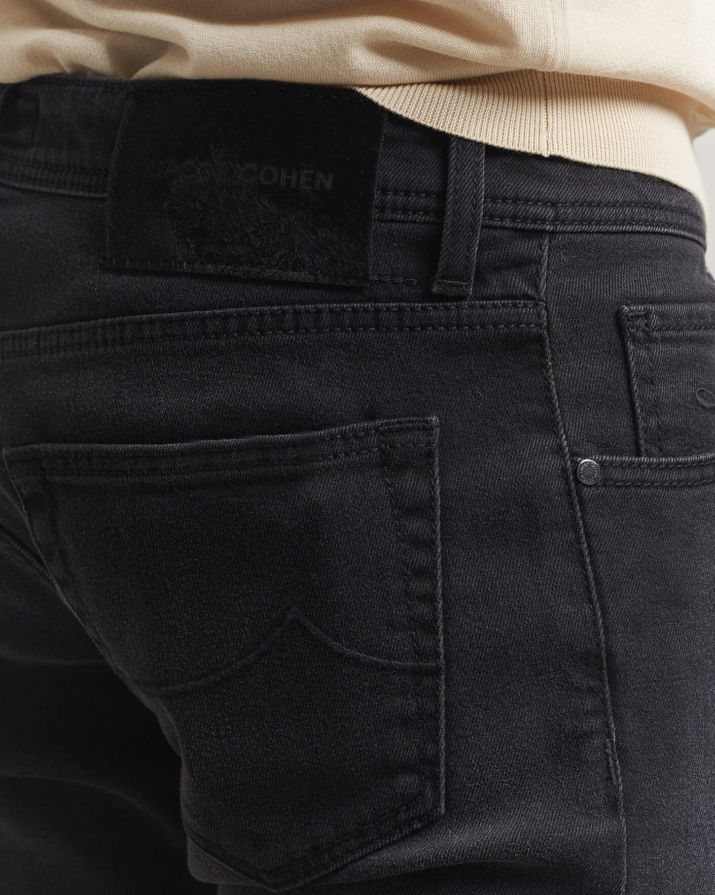Herre | Bukser | Jacob Cohën | Nick Slim Fit Power Stretch Jeans Medium Black Wash
