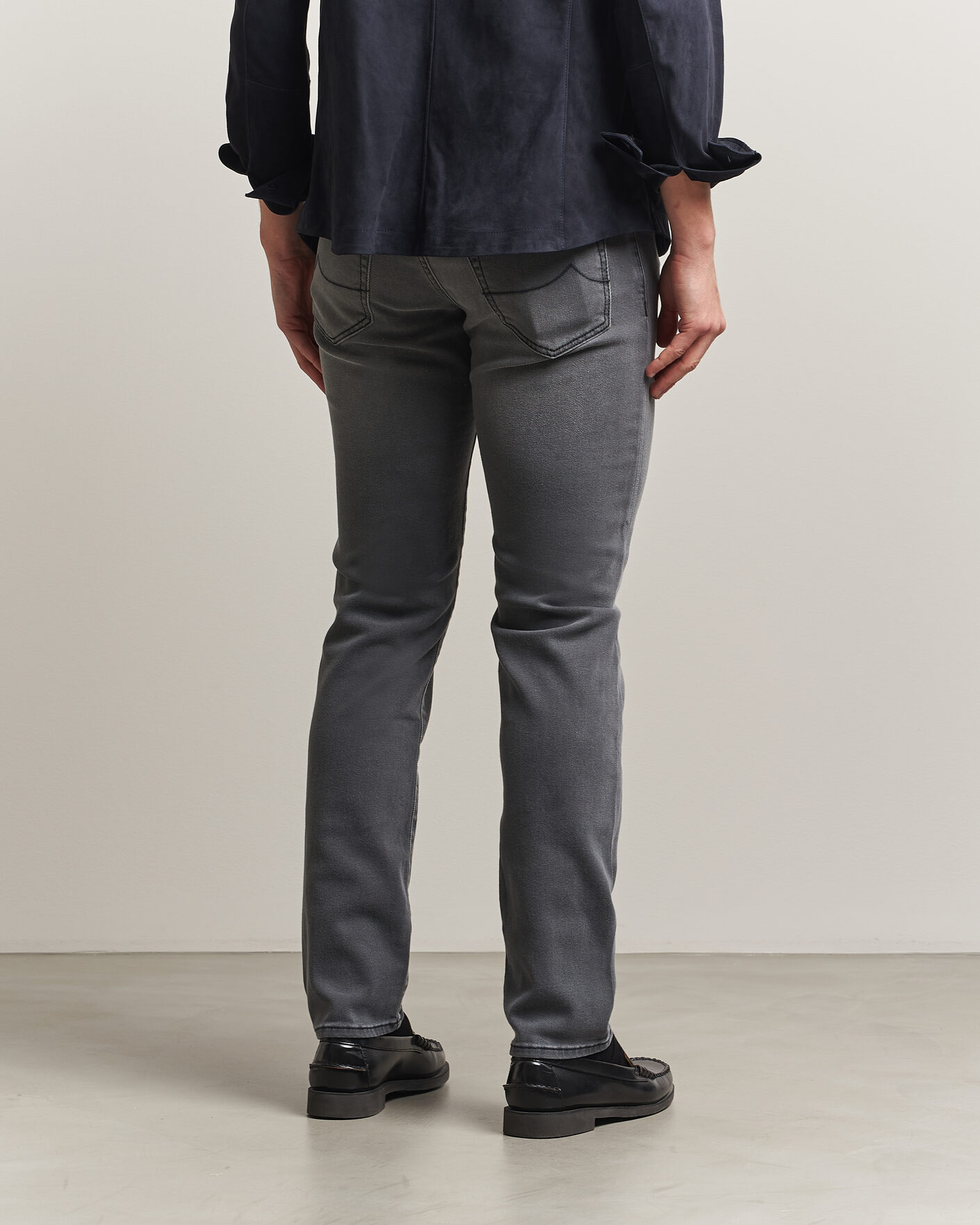 Herre | Bukser | Jacob Cohën | Nick Slim Fit Power Stretch Jeans Light Black Wash