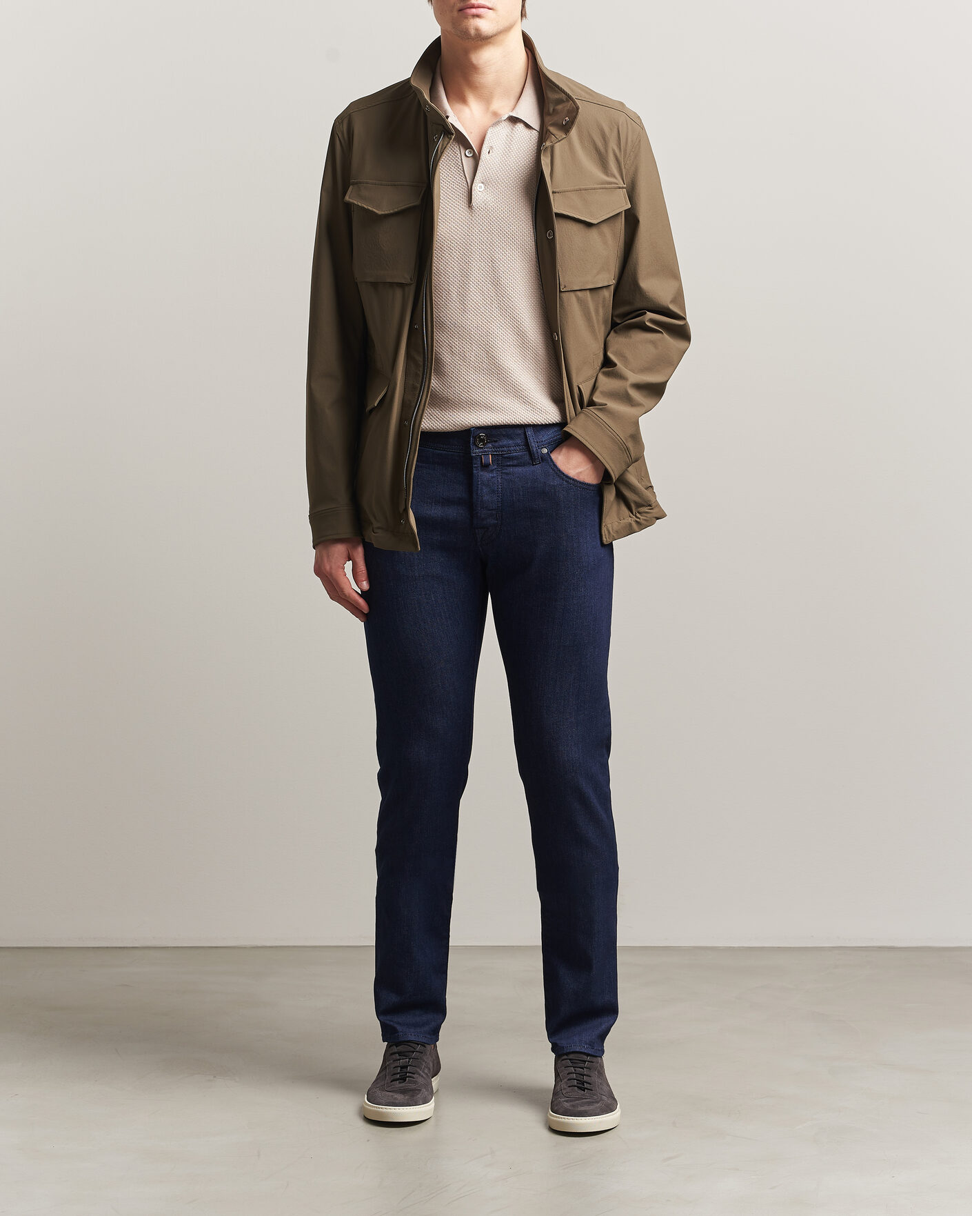 Herre | Bukser | Jacob Cohën | Nick Slim Fit Super Stretch Jeans Rinse Wash