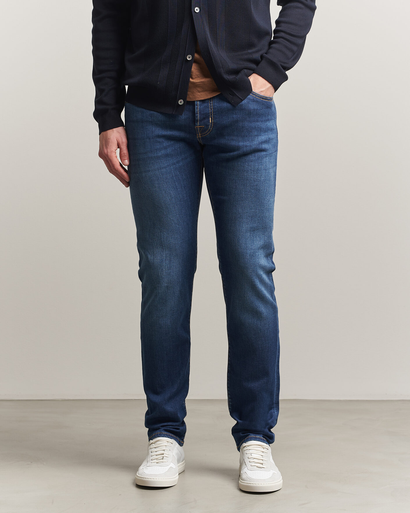 Herre | Bukser | Jacob Cohën | Nick Slim Fit Super Stretch Jeans Medium Vintage