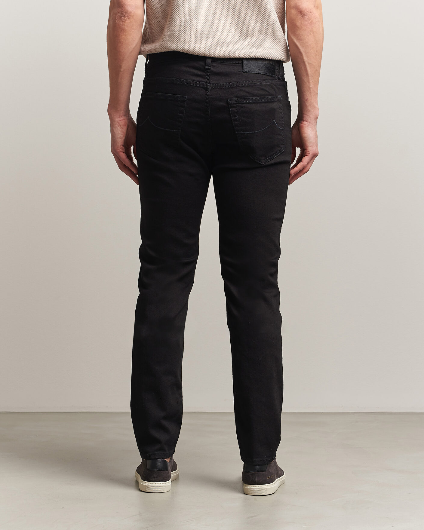 Herre | Bukser | Jacob Cohën | Nick Slim Fit Stretch Stay Black Jeans Rinse Wash