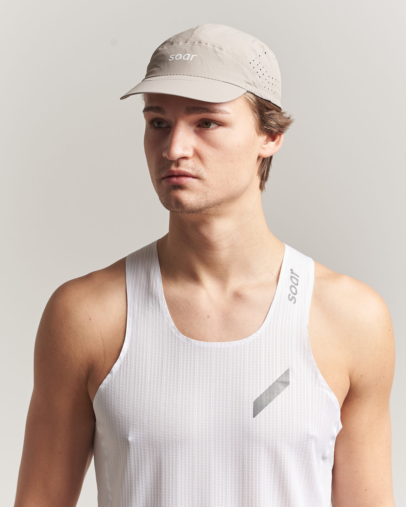 Herre | Hatte & kasketter | SOAR Running | Run Cap Warm Grey