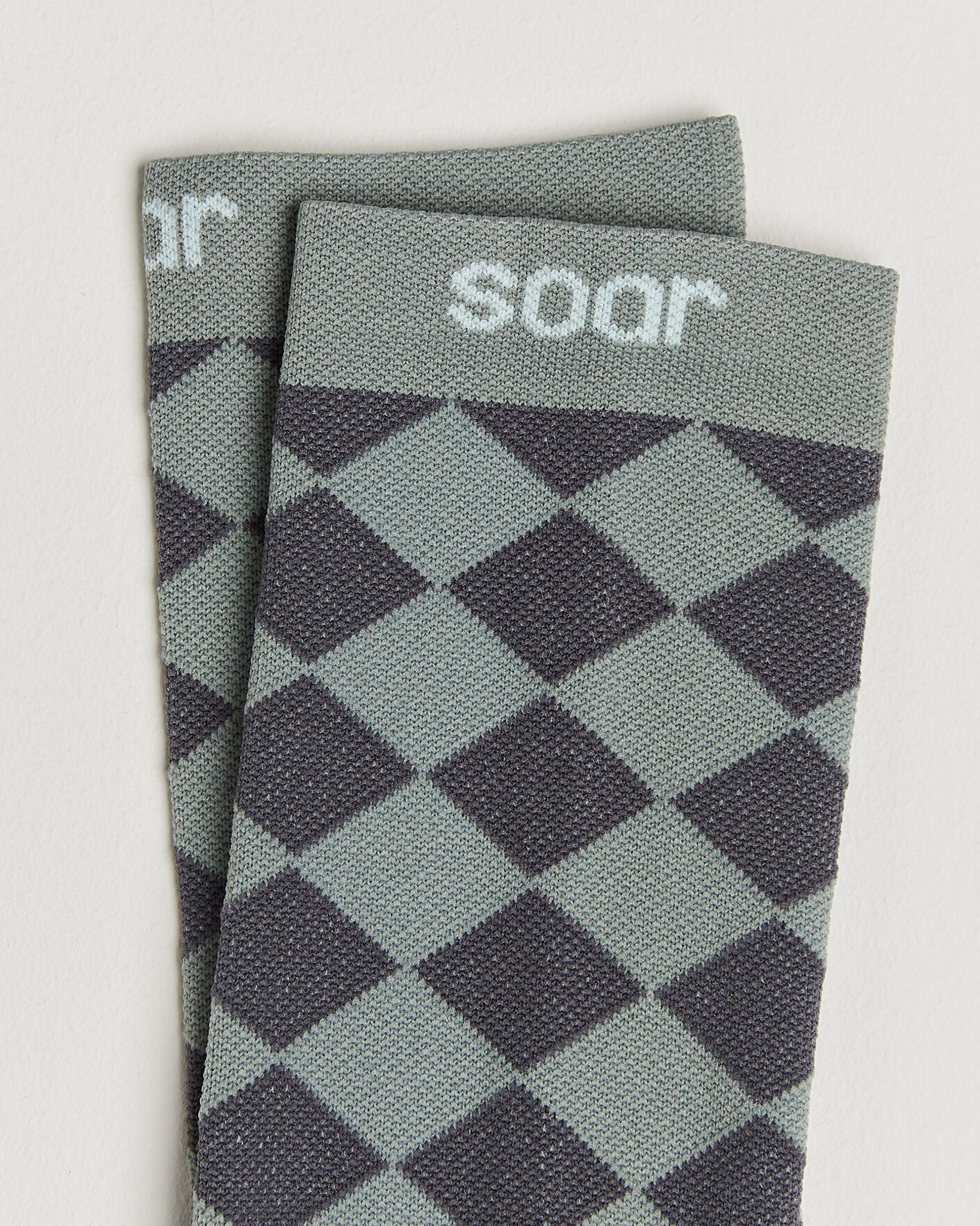 Herre | Undertøj | SOAR Running | Diamond Crew Sock Dark Grey