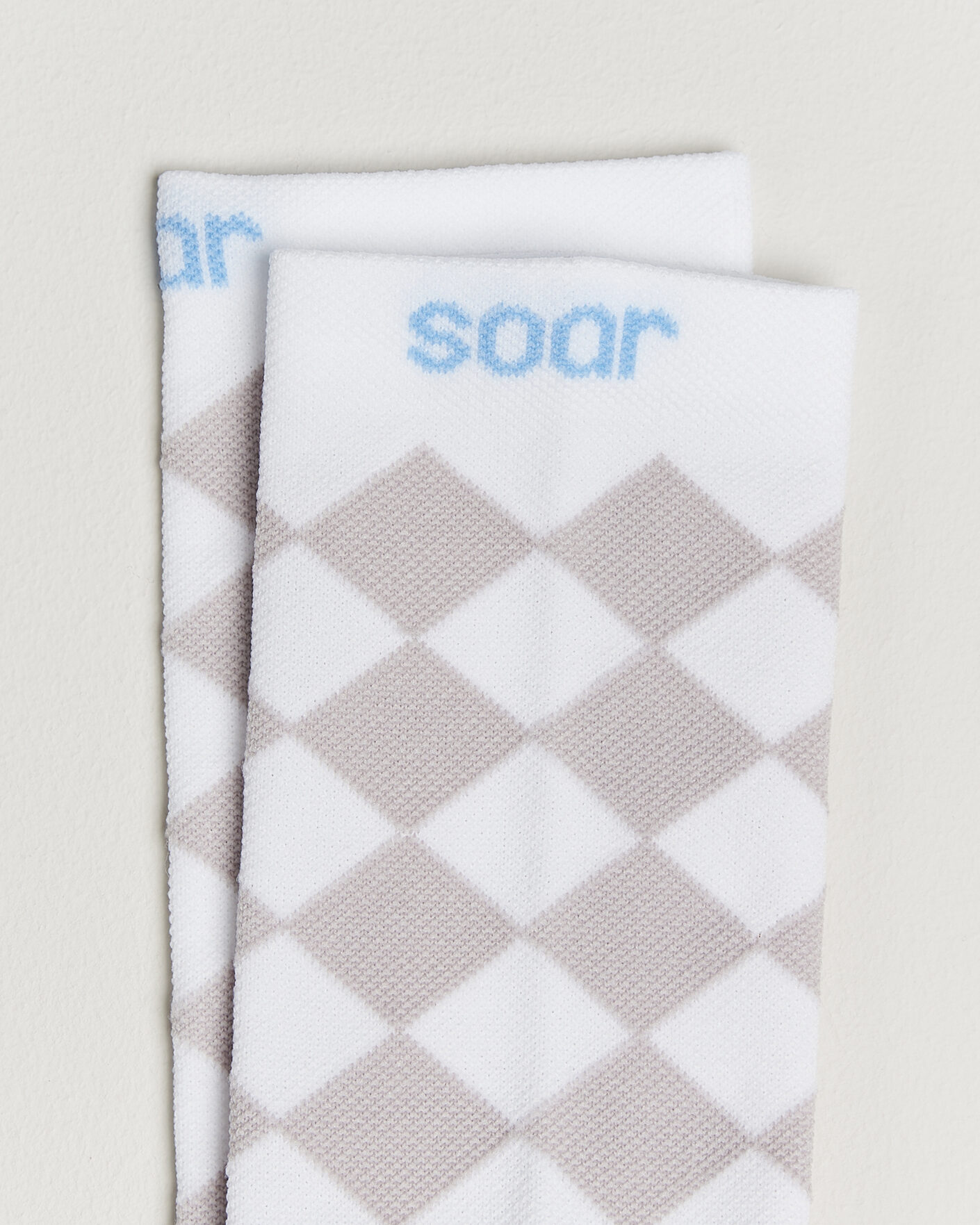 Herre | Undertøj | SOAR Running | Diamond Crew Sock White/Grey