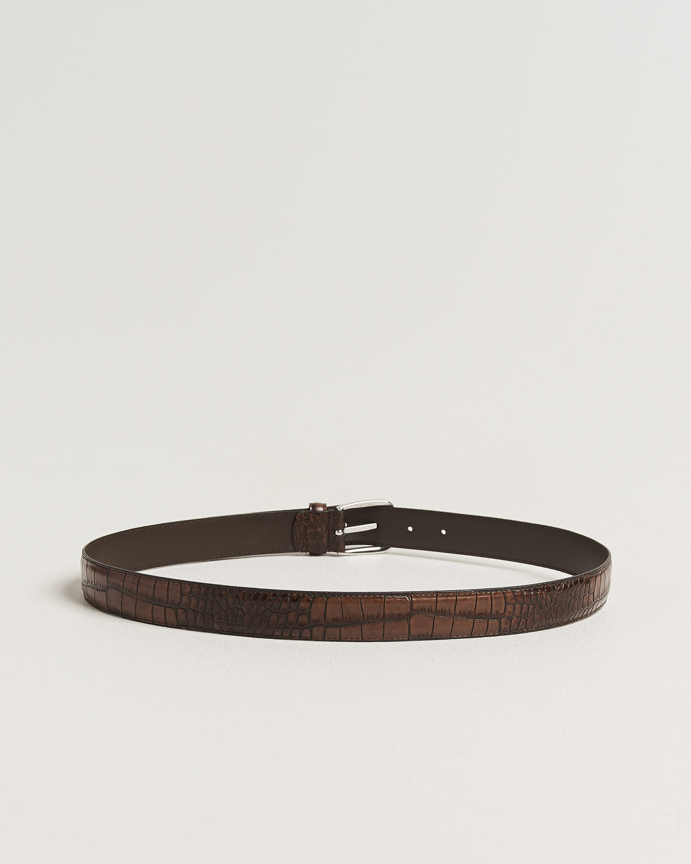 Herre | Bælter | Anderson's | Embossed Western Leather Belt Tan