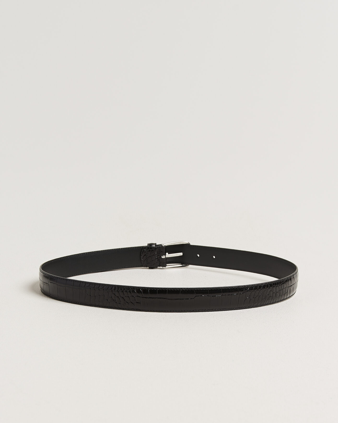 Herre | Bælter | Anderson's | Embossed Western Leather Belt Black