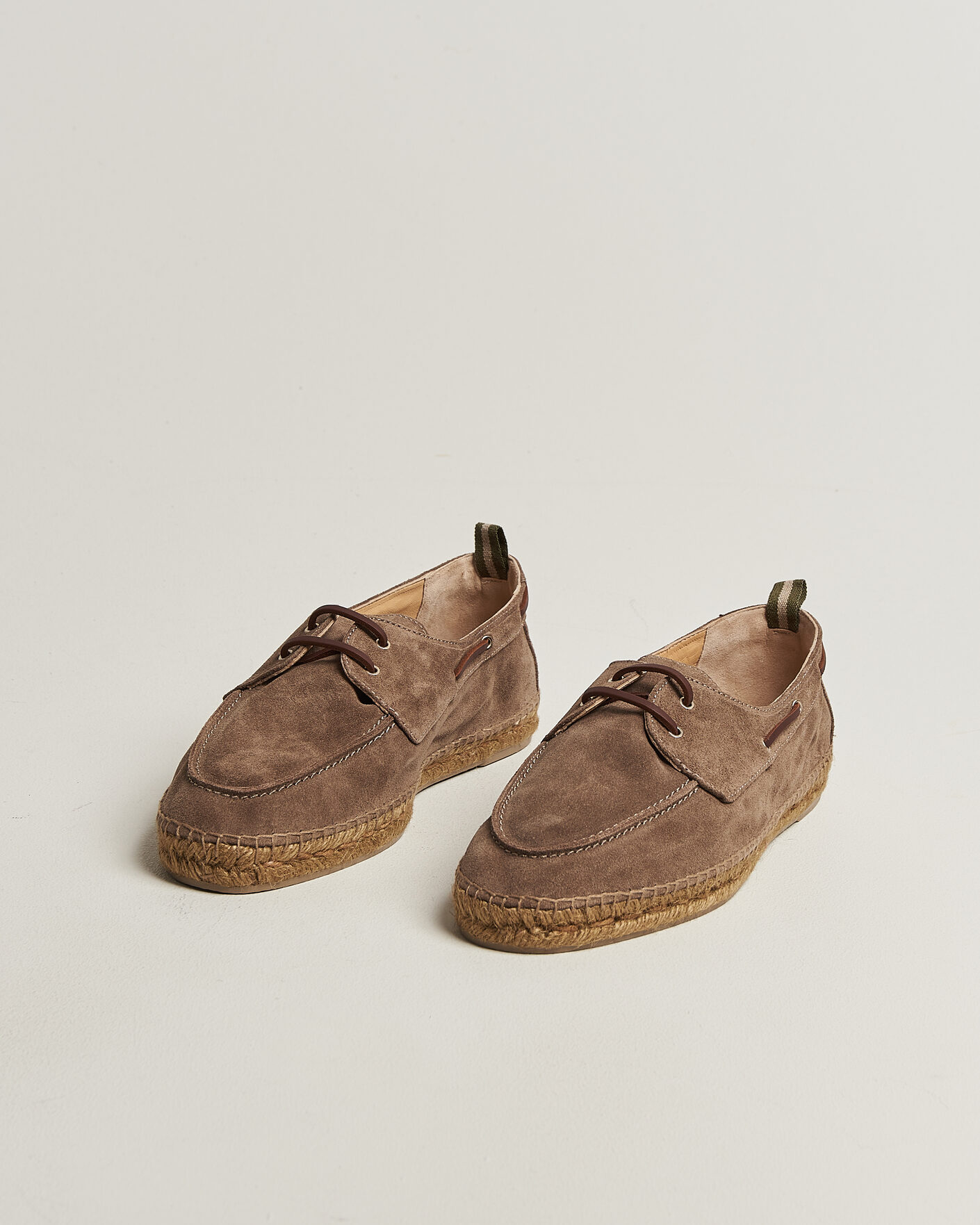 Herre | Espadrillos | Castañer | Nemo Casual Suede Boat Shoe Topo