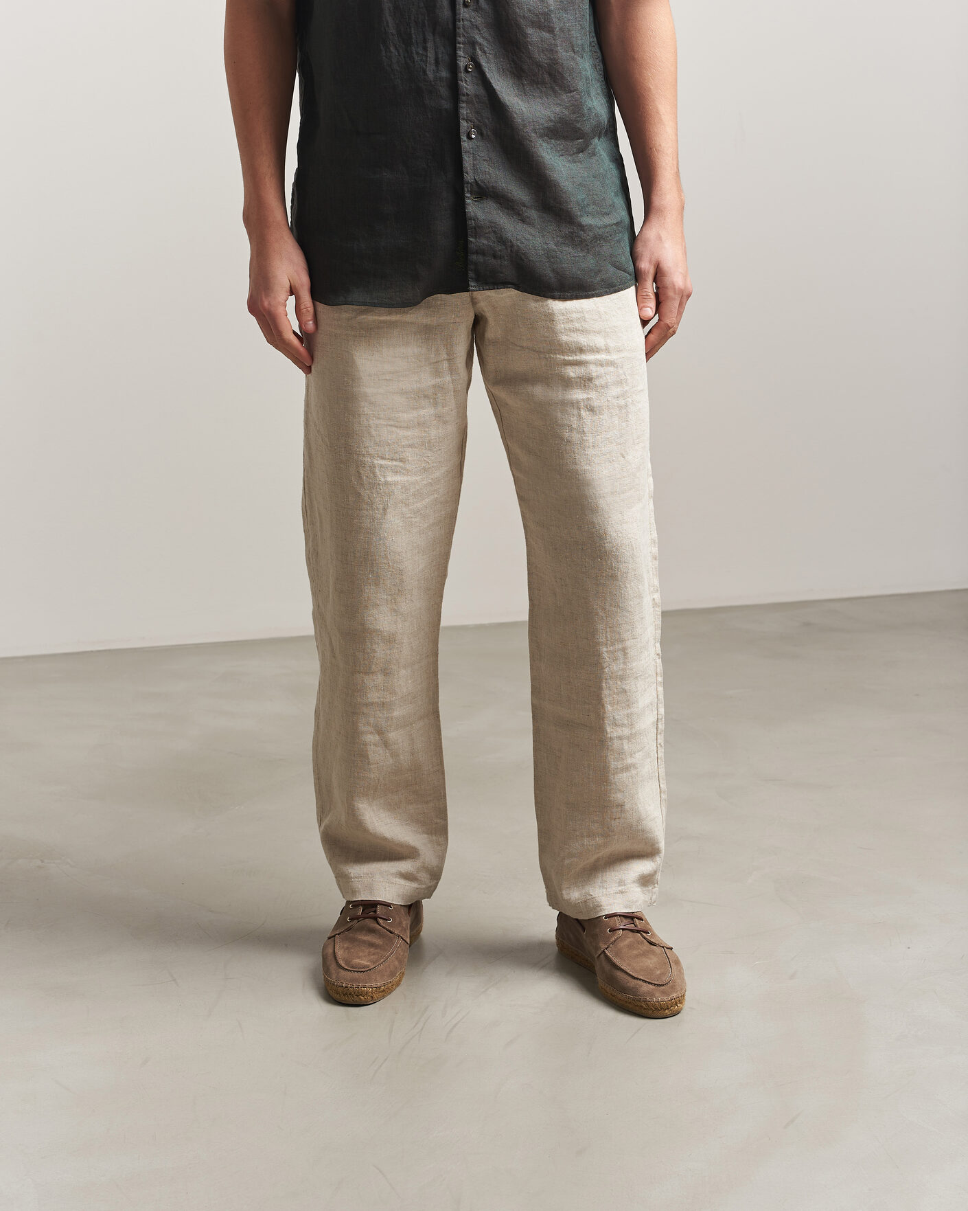 Herre | Espadrillos | Castañer | Nemo Casual Suede Boat Shoe Topo