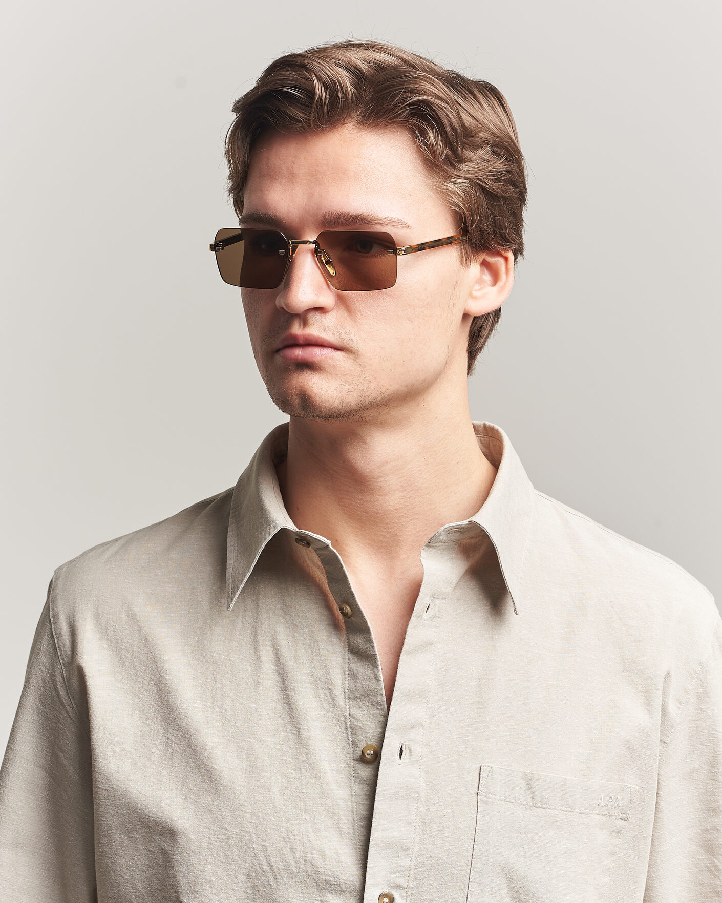 Herre | Solbriller | Prada Eyewear | 0PR D55S Sunglasses Gold