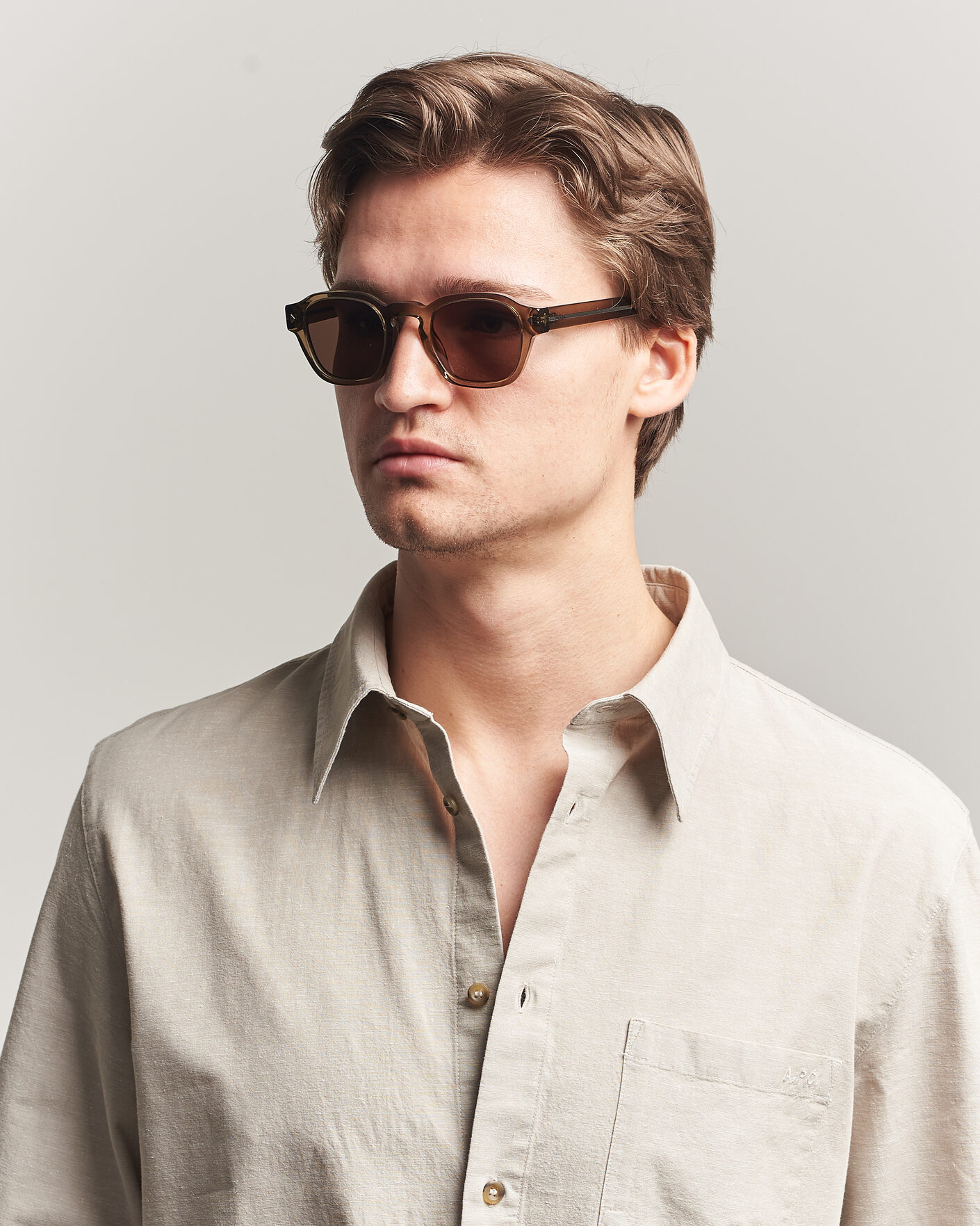 Herre | Solbriller | Prada Eyewear | 0PR A16S Sunglasses Transparent Terra