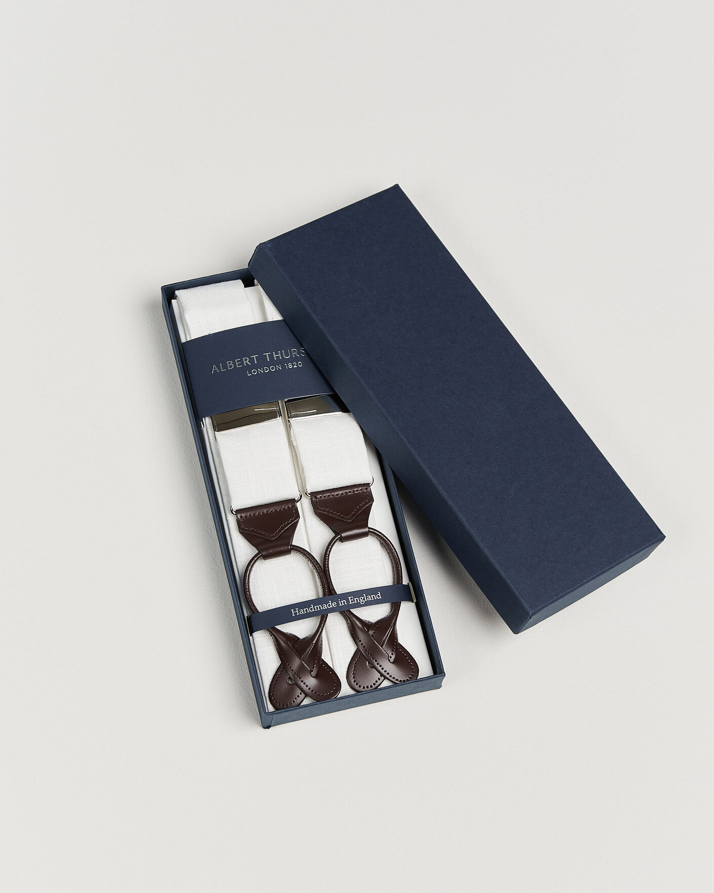 Herre | Seler | Albert Thurston | Linen Braces Ivory