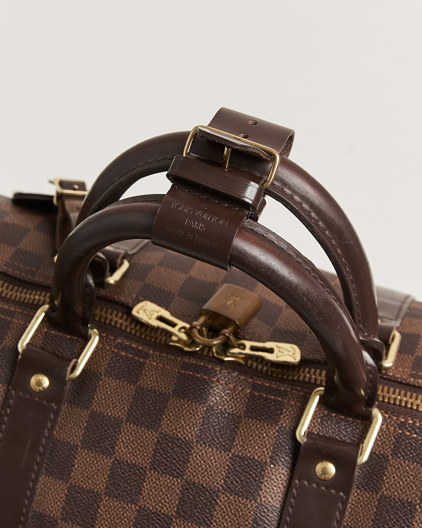 Herre | Pre-Owned & Vintage Bags | Louis Vuitton Pre-Owned | Keepall 50 Damier Ebene