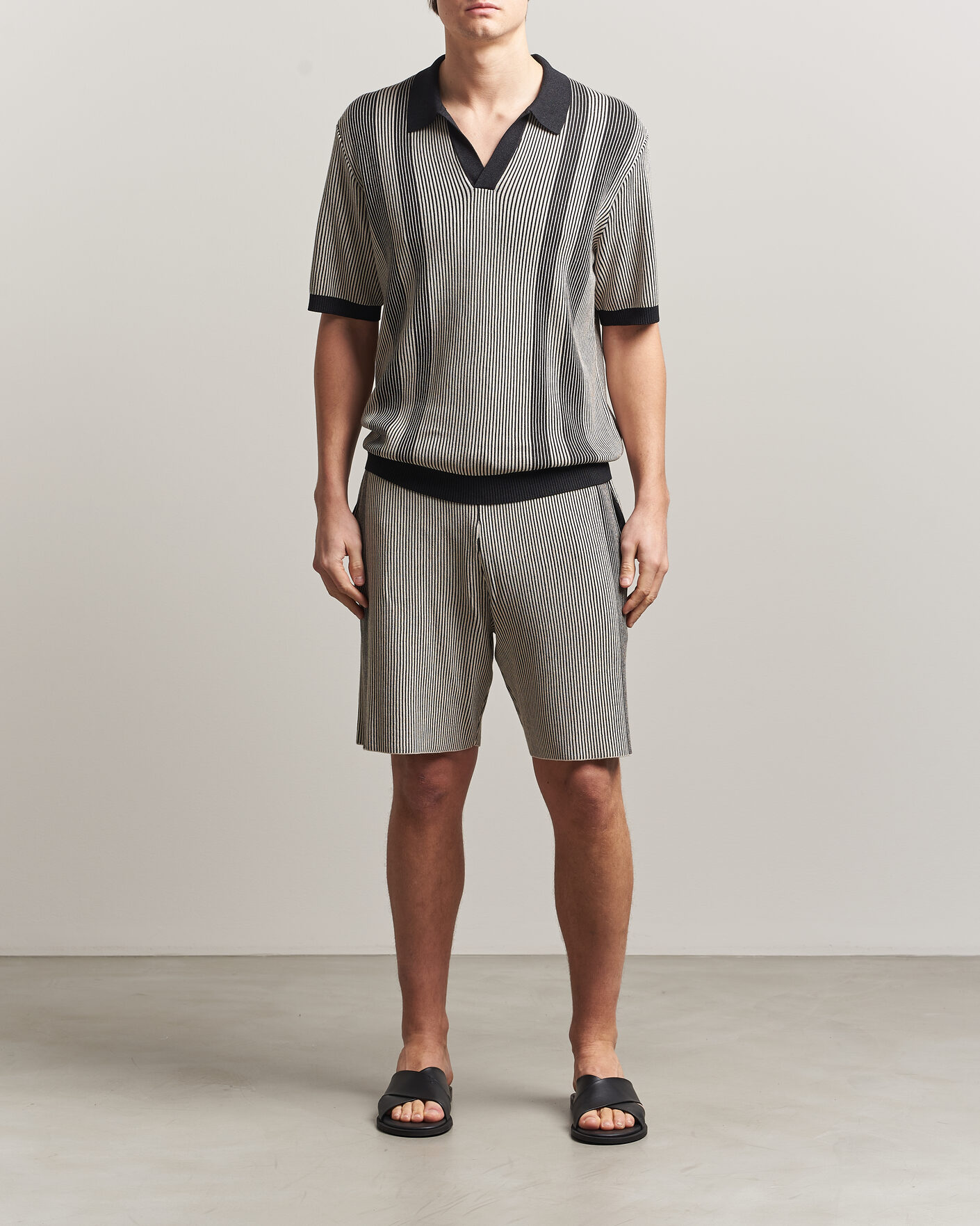 Herre | Polotrøjer | J.Lindeberg | Sal Knitted Polo Moonbeam