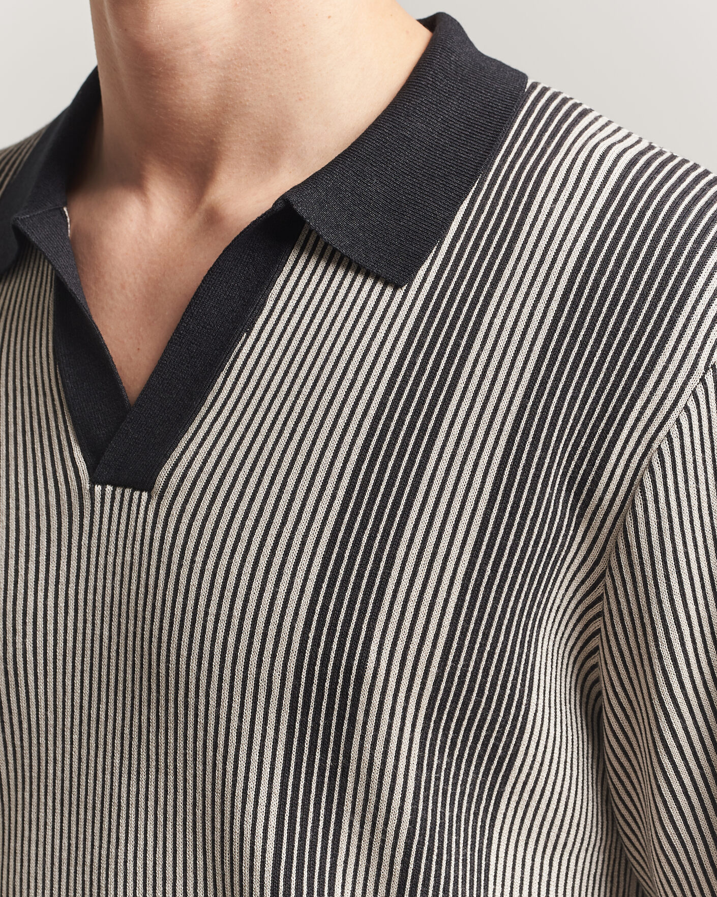 Herre | Polotrøjer | J.Lindeberg | Sal Knitted Polo Moonbeam