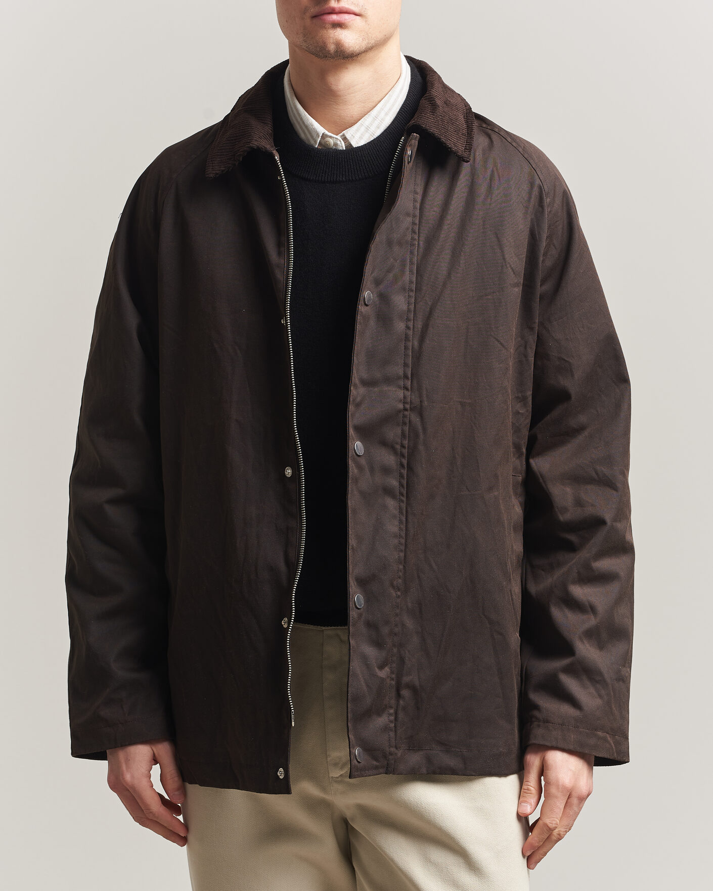 Herre | Jakker | A Day's March | Limestone Waxed Jacket Dark Brown