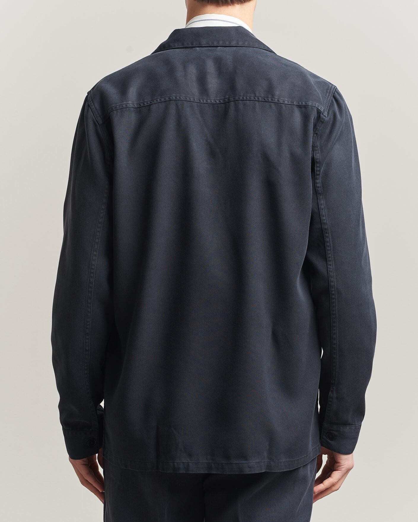 Herre | Skjorter | A Day's March | Banagher Lyocell Overshirt Navy