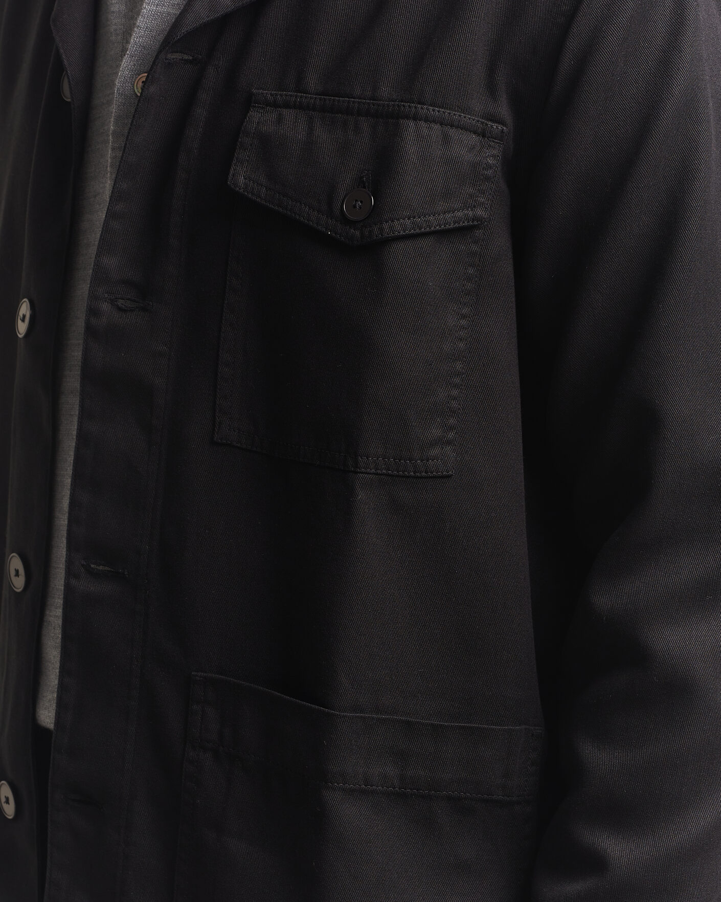 Herre | Skjorter | A Day's March | Banagher Lyocell Overshirt Black