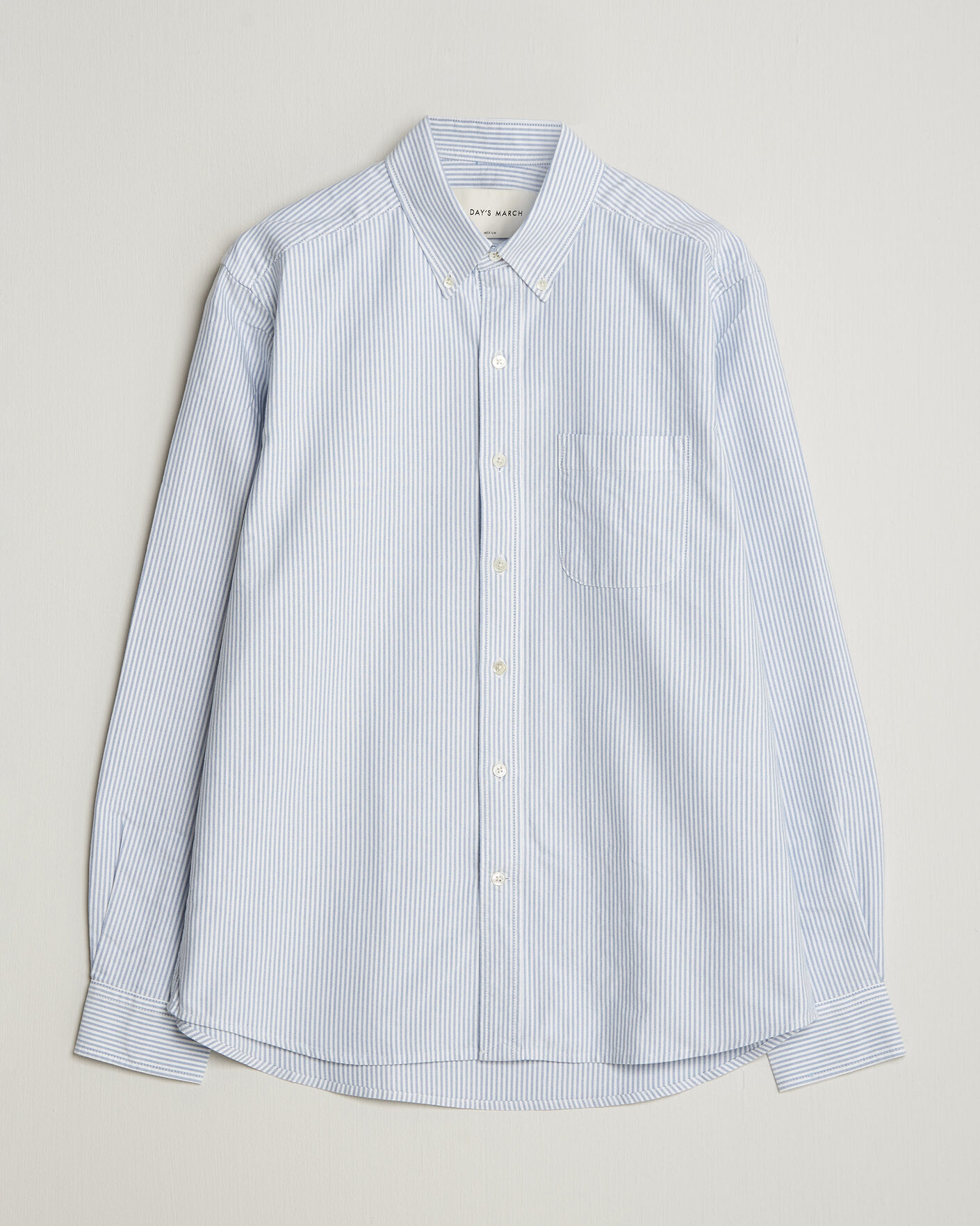 Herre | Skjorter | A Day's March | Original Oxford Shirt Blue/White