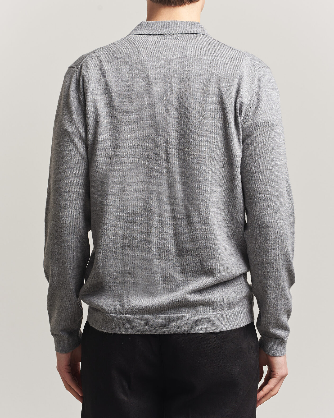 Herre | Trøjer | A Day's March | Ambroz Merino Polo Grey Melange