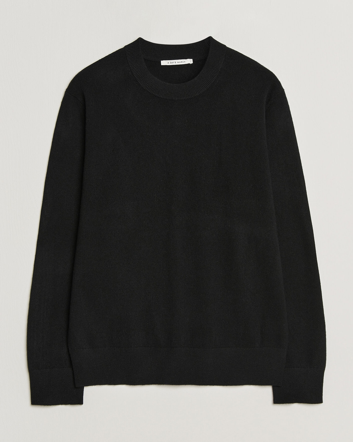 Herre | Trøjer | A Day's March | Marlow Cashmere Blend Sweater Black