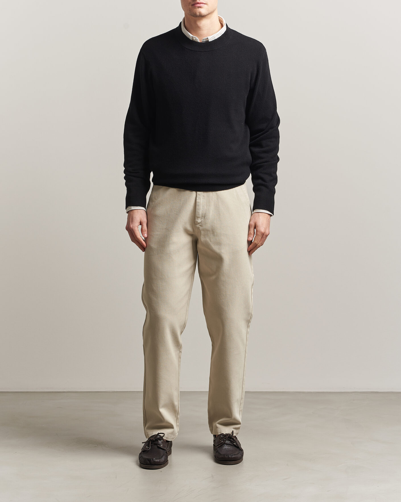 Herre | Trøjer | A Day's March | Marlow Cashmere Blend Sweater Black