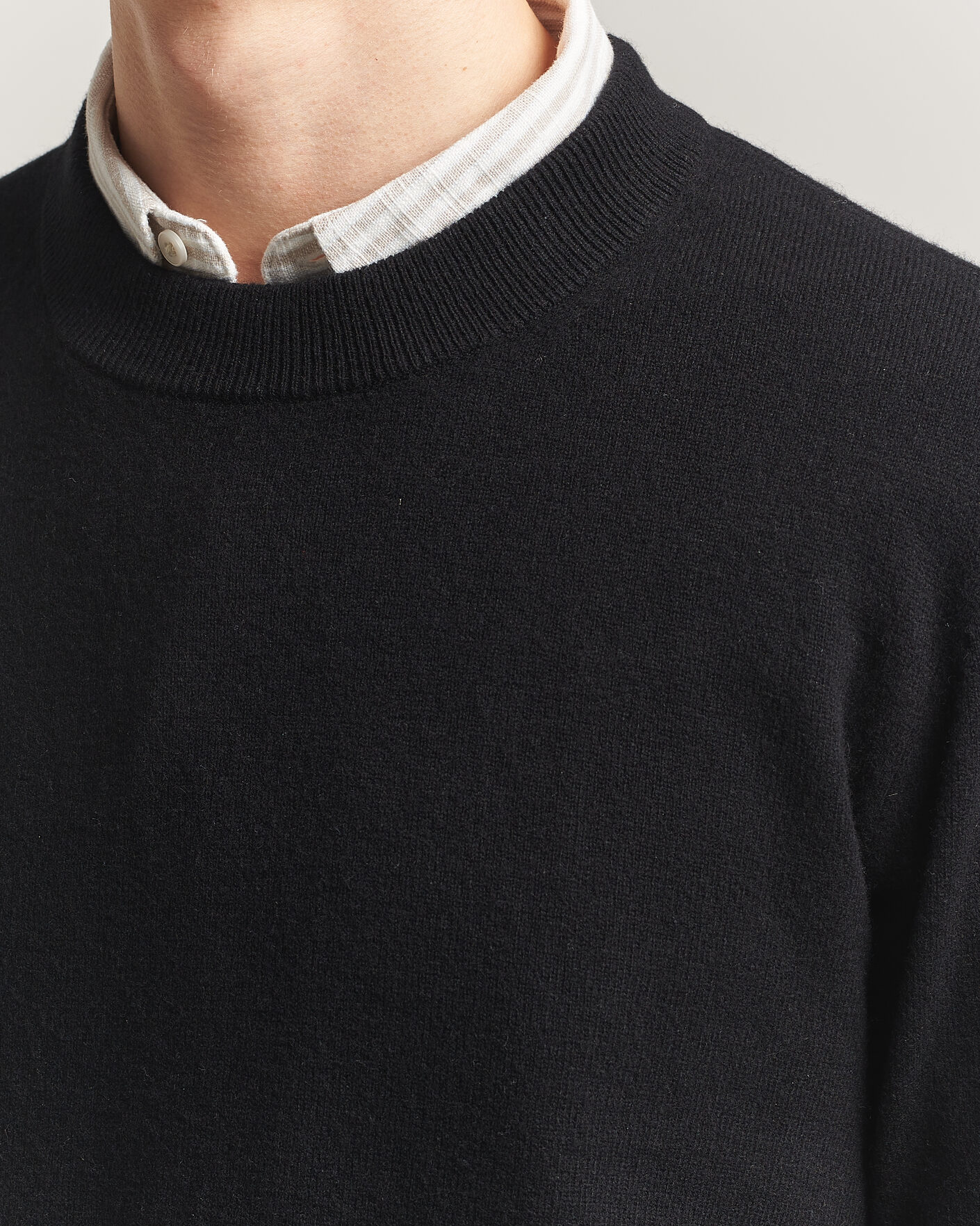 Herre | Trøjer | A Day's March | Marlow Cashmere Blend Sweater Black