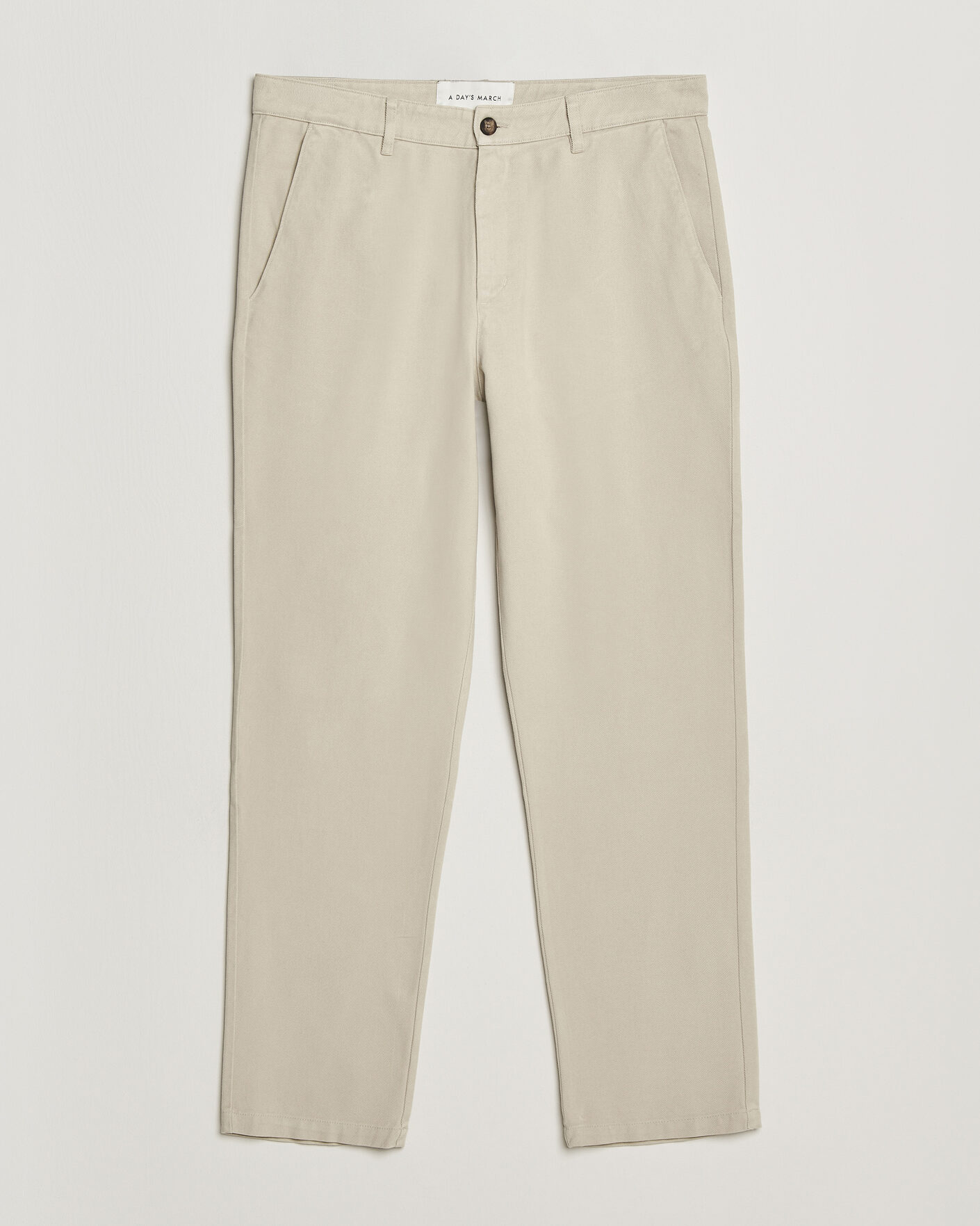 Herre | Bukser | A Day's March | Miller Cotton Lyocell Trousers Light Khaki