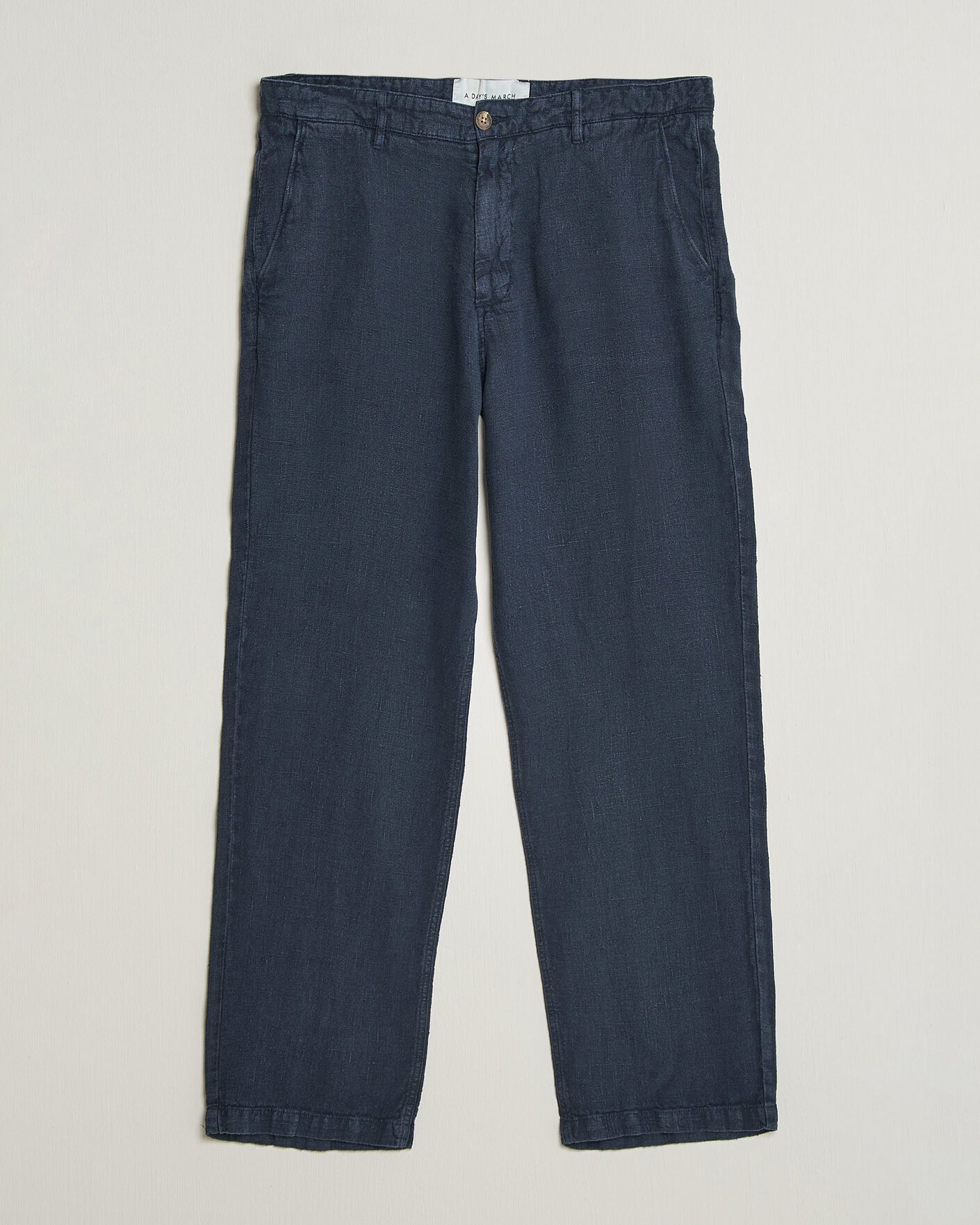 Herre | Bukser | A Day's March | Redwood Linen Trousers Navy
