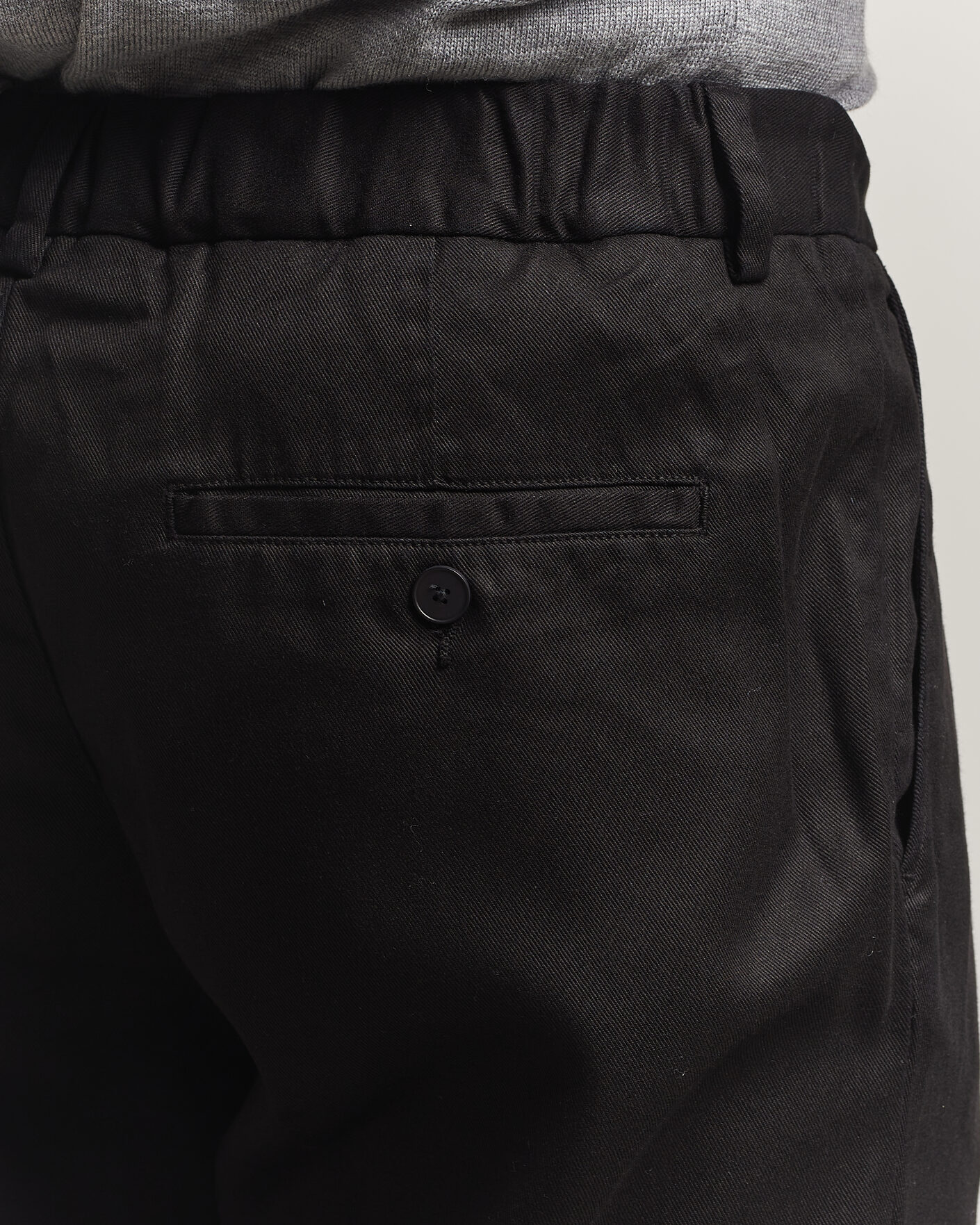 Herre | Bukser | A Day's March | Smart Lyocell Trousers Black