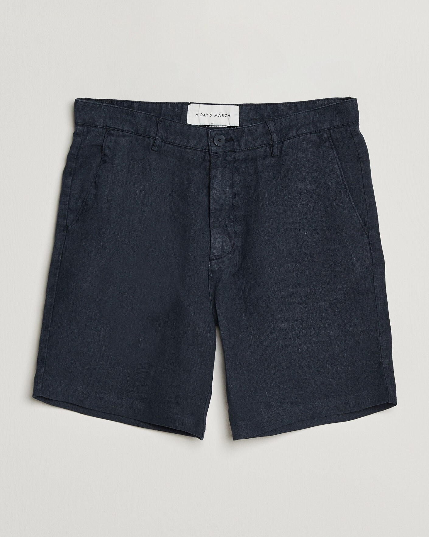 Herre | Shorts | A Day's March | Luny Linen Shorts Navy