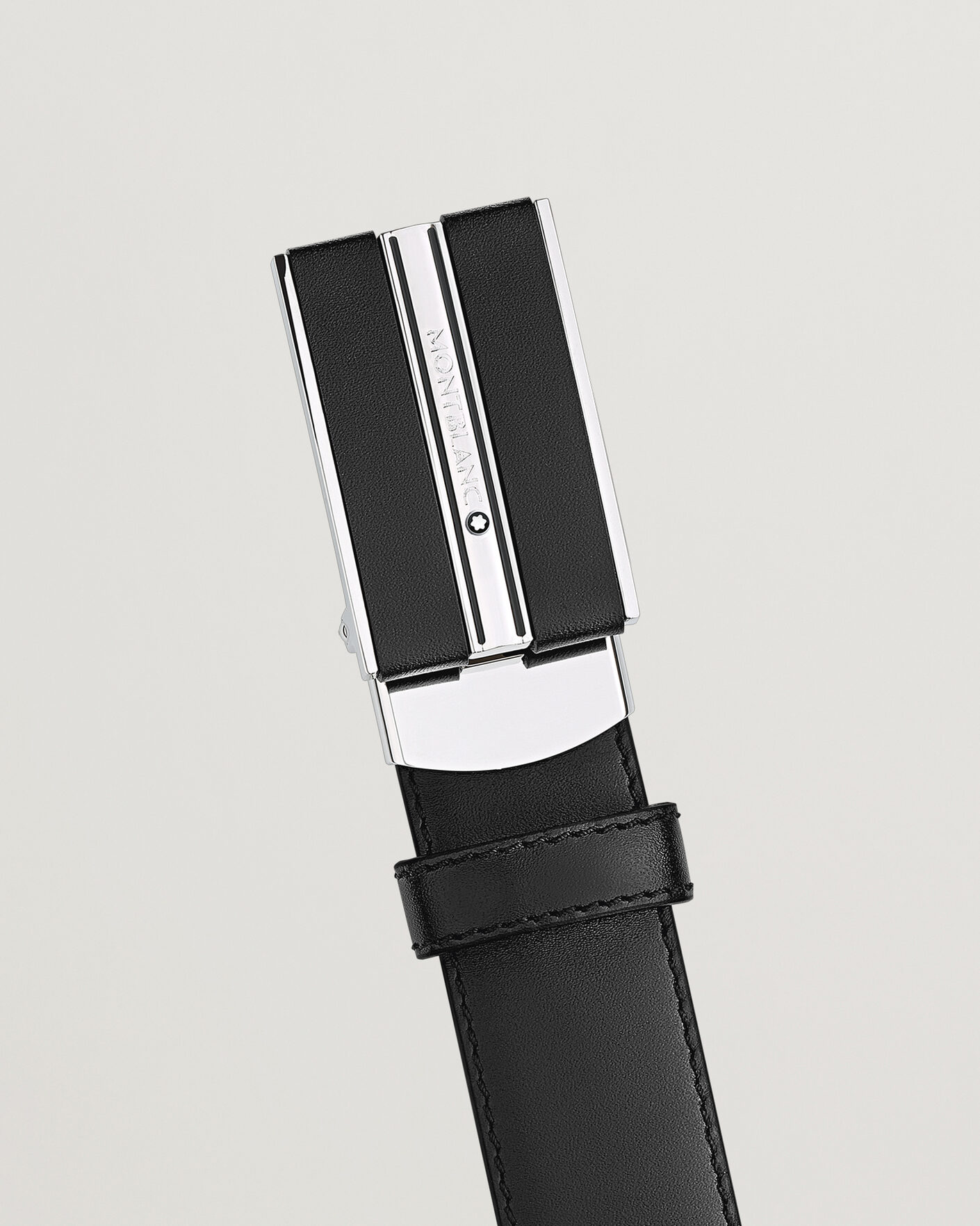 Herre | Bælter | Montblanc | Plate 30mm Leather Belt Black