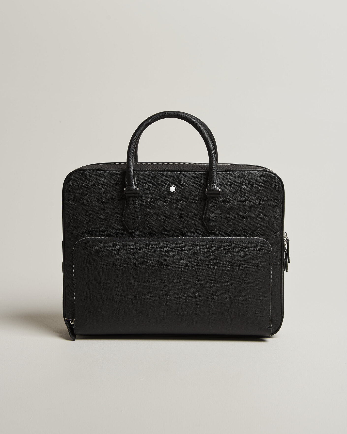 Herre | Tasker | Montblanc | Medium Sartorial Leather Briefcase with Pocket Black