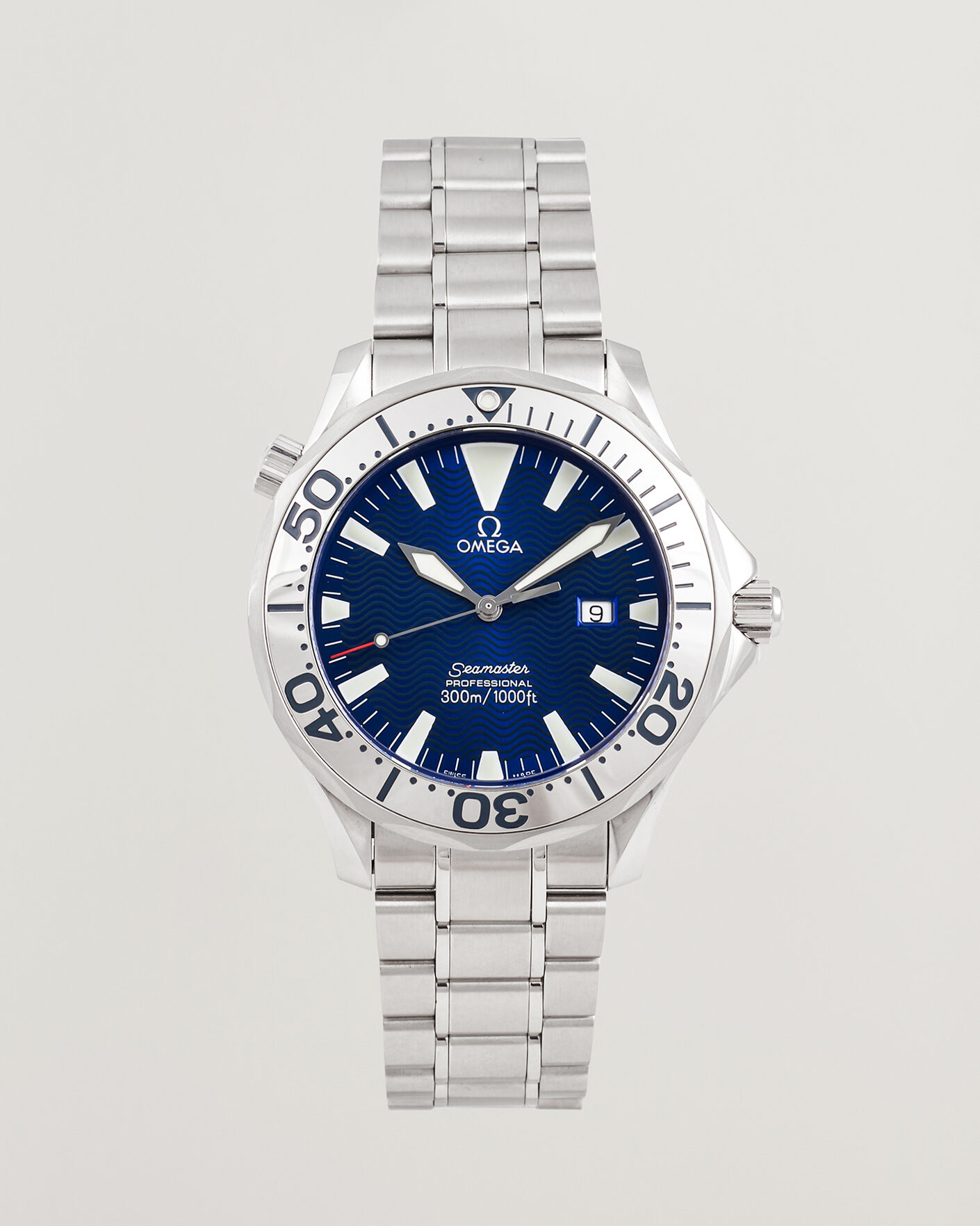 Herre | Pre-Owned & Vintage Watches | Omega Pre-Owned | Seamaster 300M Electric Blue 